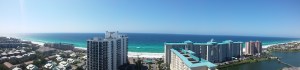 The view for our vacation in Miramar Beach, Destin, FL